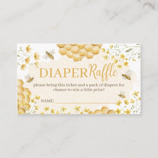 Little Honey Diaper Raffle Insert (Vorderseite)