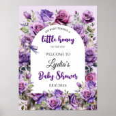 Little Honey Lila Rose Baby Dusche Willkommen Poster (Vorne)