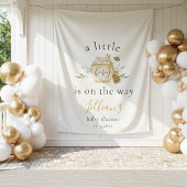 Little Honey On The Way Bee Baby Shower Backdrop Wandteppich
