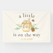 Little Honey On The Way Bee Baby Shower Banner (Horizontal)