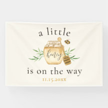 Little Honey On The Way Bee Baby Shower Banner