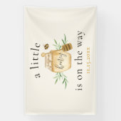 Little Honey On The Way Bee Baby Shower Banner (Vertikal)
