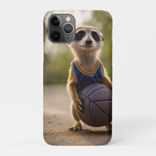Little Hoop Star: Baby Meerkat Holding Basketball Case-Mate iPhone Hülle