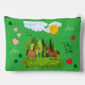 Little horses design for kids zubehörtasche (Rückseite)