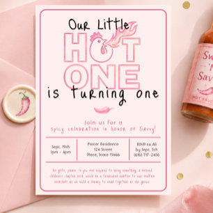 Little Hot One Erste Geburtstagseinladung Einladung