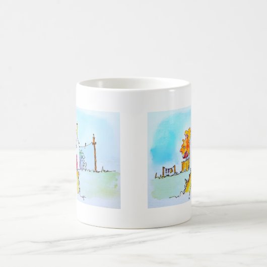 Little House With Washing Kaffeetasse (Mittel)