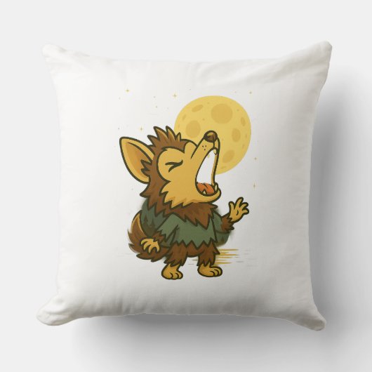 Little Howling Werewolf Kissen (Vorderseite)
