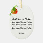 Little Hula Dancer Keramik Ornament (Hinten)