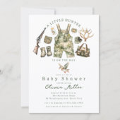 Little Hunter Baby Shower Invitation Einladung (Vorderseite)