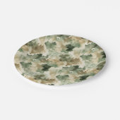 Little Hunter Duck Hunting Camo Boy Baby Shower Pappteller (Schrägansicht)