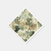 Little Hunter Duck or Deer Hunting Camo Boy Serviette (Ecke)