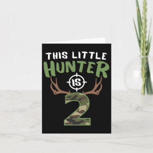 Little Hunter ist 2 Geburtstagskinder 2. Geburtsta Karte