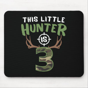 Little Hunter ist 3 Geburtstagskinder 3. Geburtsta Mousepad