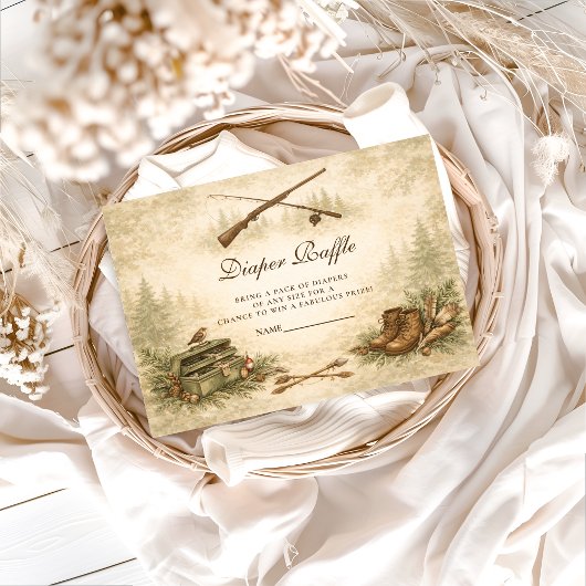 Little Hunter Woodland Adventure Diapper Raffle Begleitkarte