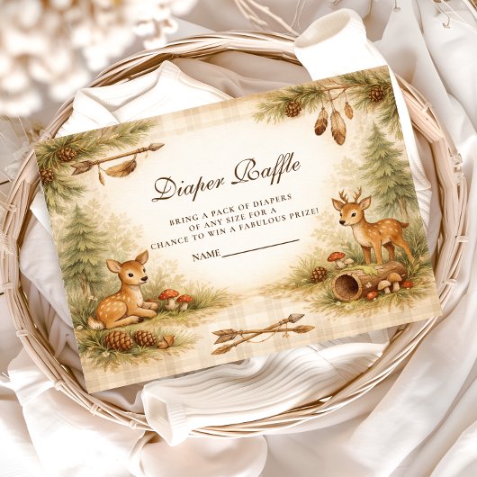Little Hunter Woodland Deer Diapper Raffle Begleitkarte