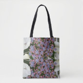 Little Hydrangea Flowers Muster Tote Bag Tasche (Vorderseite)