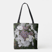 Little Hydrangea Flowers Muster Tote Bag Tasche (Rückseite)