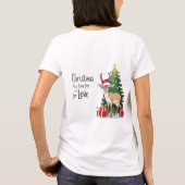 Little Ibex Wear Santa mit 'Christmas T-Shirt (Rückseite)