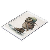 Little Ice Skater Notebook Notizblock (Linke Seite)