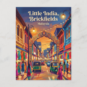 Little India (Brickfields) Malaysia Postkarte
