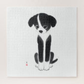 Little Ink Pup – White Challenge Edition Puzzle (Vertikal)