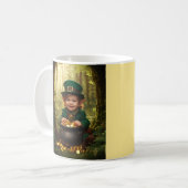 Little Irish Leprechaun & Gold Cauldron Kaffeetasse (Vorderseite Links)