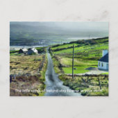 Little Irish Road Postcard Postkarte (Vorderseite)