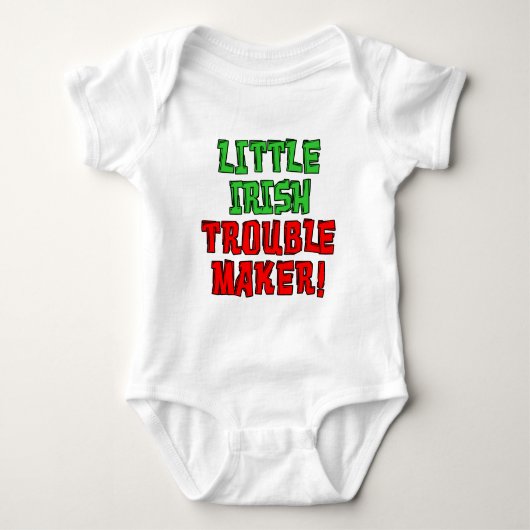 Little Irish Trouble Maker Baby Strampler (Vorderseite)