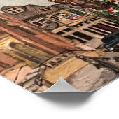"Little Italy, Cleveland" Ohio Painting Poster (Ecke)