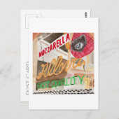 Little Italy Deli Window Watercolor Postkarte (Vorne/Hinten)