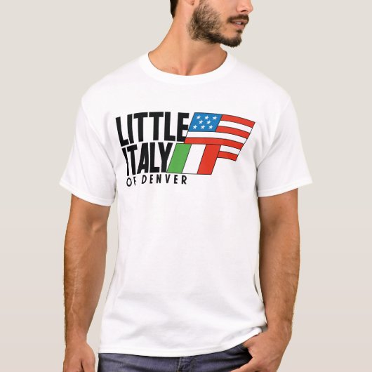 Little Italy of Denver 80er Retro WHITE T-Shirt (Vorderseite)