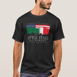 Little Italy of Denver Classic logo BLACK T-Shirt
