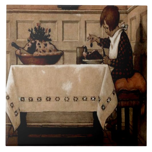 Little Jack Horner Jessie Willcox Smith Fliese (Vorderseite)