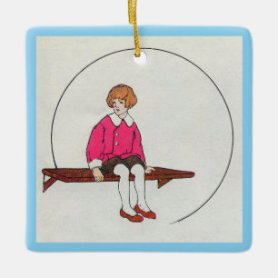 Little Jack Jelf, Mother Gänse Kinderzimmer Rhyme Keramikornament