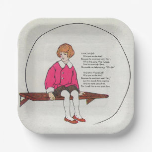 Little Jack Jelf, Mother Gänse Kinderzimmer Rhyme Pappteller