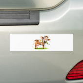 Little Jersey Kuh frisst Disy Autoaufkleber (Auf Auto)