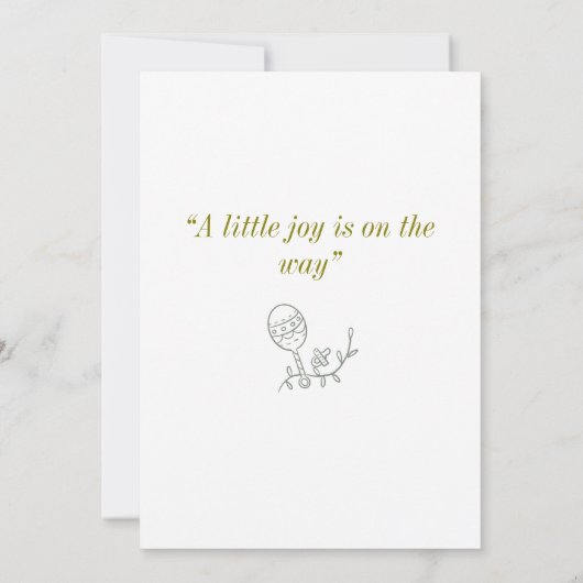 Little Joy! Einladung (Rückseite)