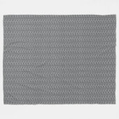 Little Jumping Fish Gray Fleece Blanket (Vorderseite (Horizontal))