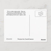 Little Jumping Spider Postcard Postkarte (Rückseite)