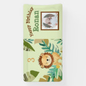 Little Jungle Prince Lion Birthday Banner (Vertikal)