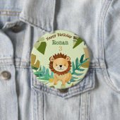 Little Jungle Prince Lion Birthday Button (Beispiel)