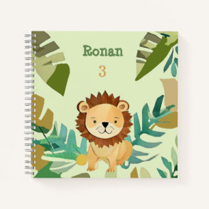 Little Jungle Prince Lion Birthday Notizblock