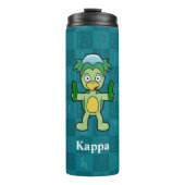 Little Kappa Checkerboard Yokai Thermosbecher (Vorderseite)