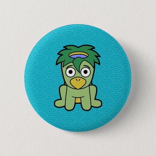 Little Kappa Yokai Button (Vorderseite)