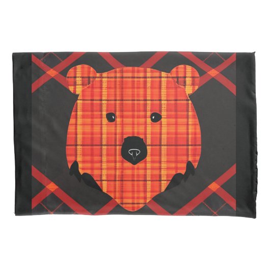 Little Kariert Story Book Bär Kissenbezug (Vorderseite)