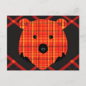 Little Kariert Story Book Bär Postkarte (Vorderseite)