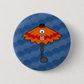 Little Kasa-obake Umbrella Yokai Button (Vorderseite)
