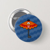 Little Kasa-obake Umbrella Yokai Button (Vorne & Hinten)