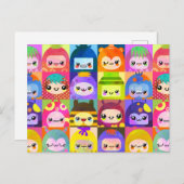 Little Kawaii Monster Community Postkarte (Vorne/Hinten)