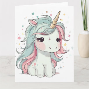 Little Kawaii Unicorn Karte